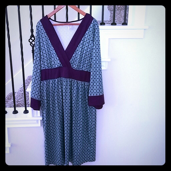 Geometric print dress misses