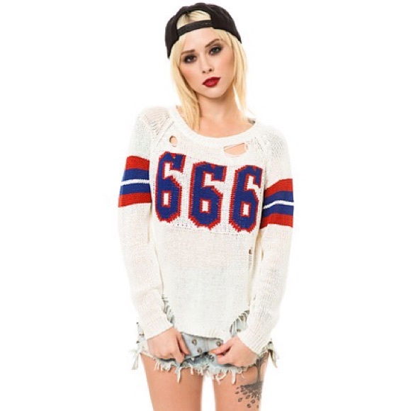 UNIF Varsix 666 Sweater - Picture 1 of 3