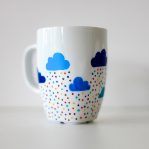 Hand painted Cloud mug