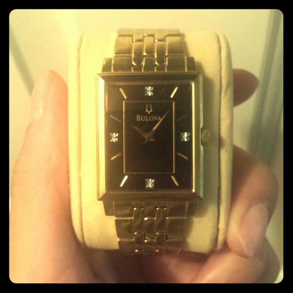 Unisex gold Bulova watch