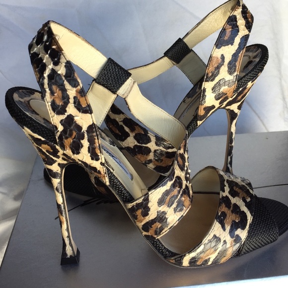 Brian Atwood Leopard Elaphe Carinata Erika
