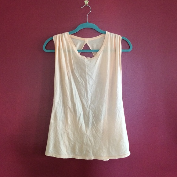 LF stores peach open back twisted/braided tank - Picture 2 of 2