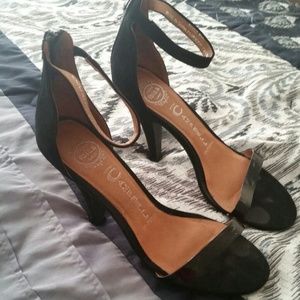 Jeffrey Campbell Black Strap Heels