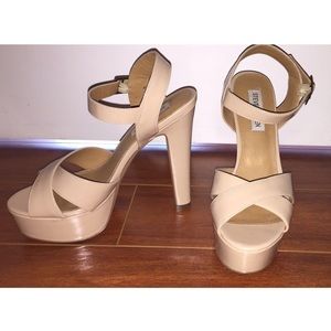 Steve Madden P-JAECE Nude Heels 8.5