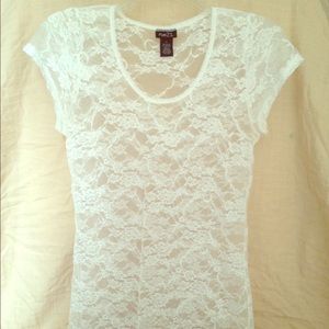 Beautiful White Lace Shirt