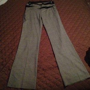 XOXO black and white herring bone dress pants