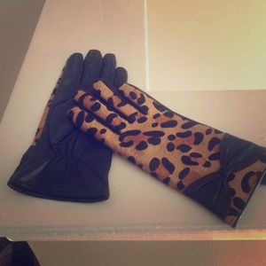 Leather gloves. New price