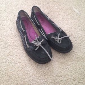 SPERRYS BLACK AND GREY