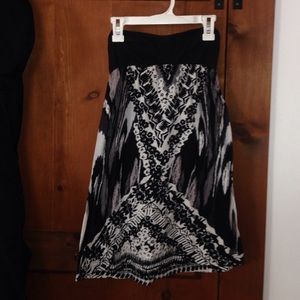 Billabong printed strapless dress