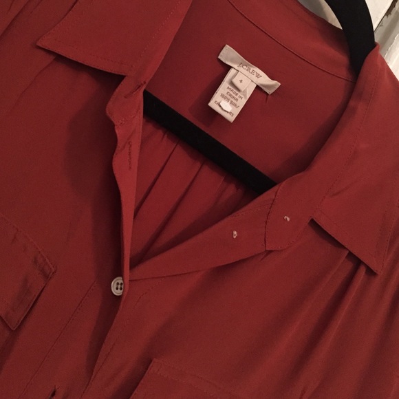 Silk J. Crew button up blouse.