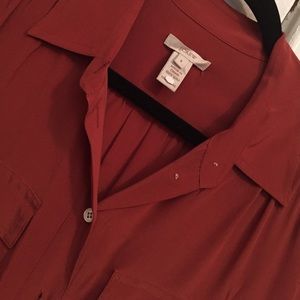 Silk J. Crew button up blouse.