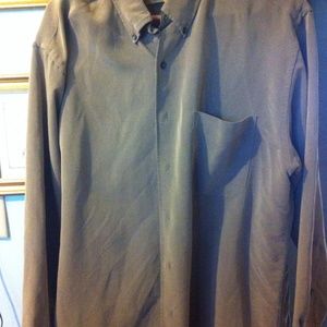 Arrow suede like button up men's 16 34-35