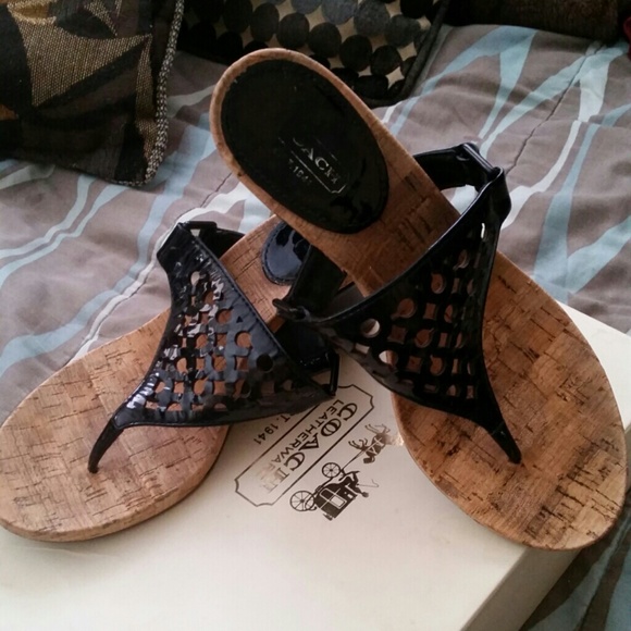Coach wedge sandals