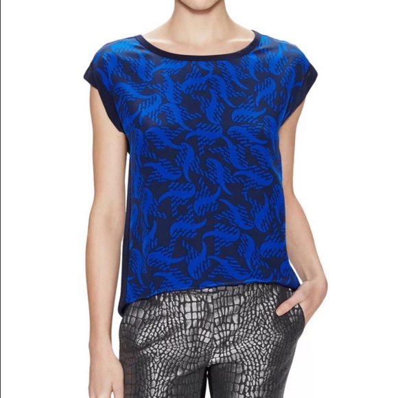 DVF 100% Silk Cordelia Blouse NWT
