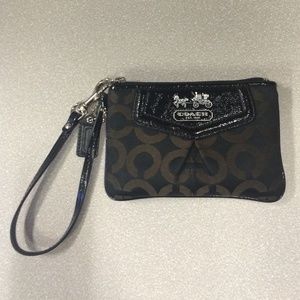 Black Coach Wristlet