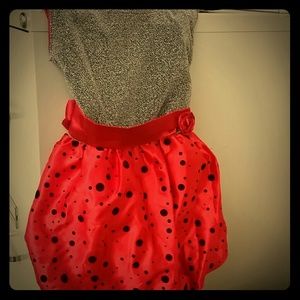 Kids Bubble Princess Polka Dot Sleeveless Dress