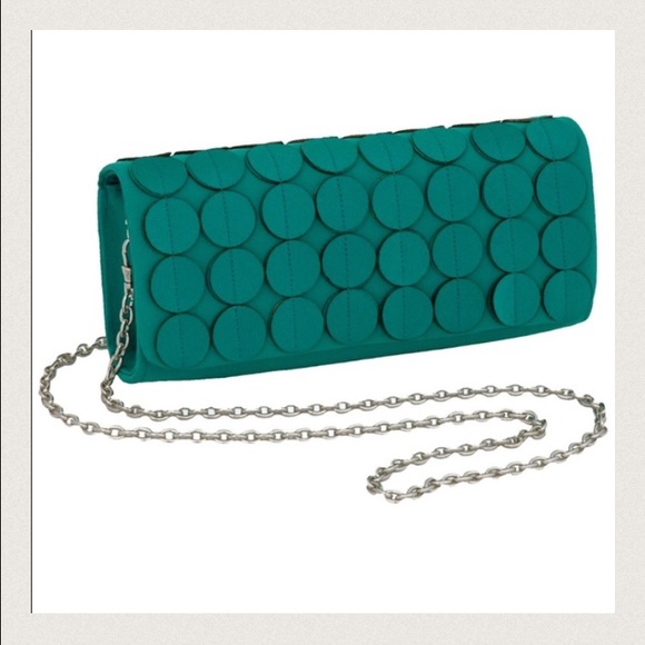 NWT Inge Christopher Yumiko SILK Flap Clutch - Picture 4 of 4