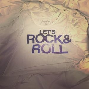 Crop top galaxy "rock n roll"