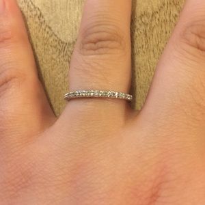 CZ wedding band size 7