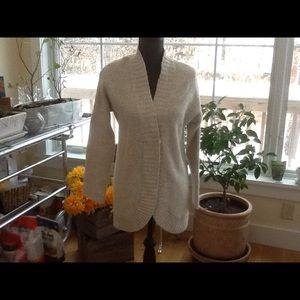 Eddie Bauer long, beige sweater