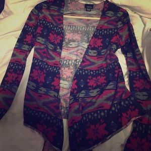 Tribal print cardigan