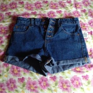 F21 High Waisted Denim Shorts