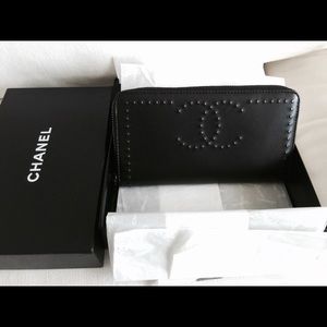 Authentic Chanel black wallet