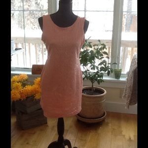 H&M peach Sequined Dress