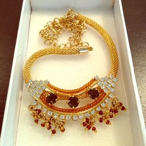 ✨✨ 22k gold plated necklace with rhinestones ✨✨