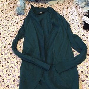 Blue green cardigan
