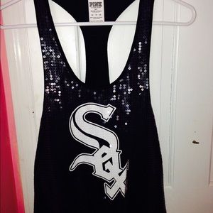 Sequin PINK sox tank