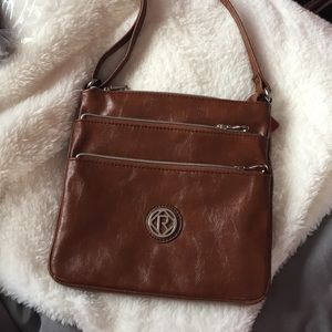 Brown cross body bag