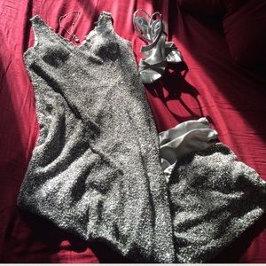 Beautiful beaded evening gown.