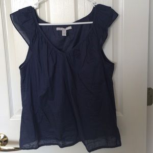 Sheer Navy Blue Top