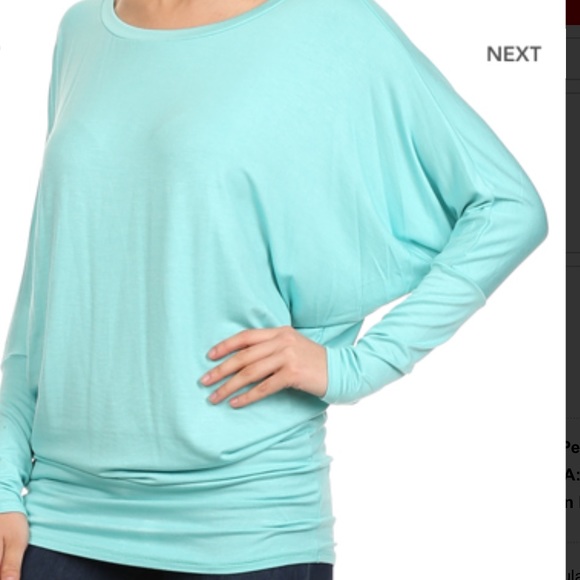 ⚠️🚧️️SALE NWT Sky Blue Batwing S, M, L - Picture 3 of 4
