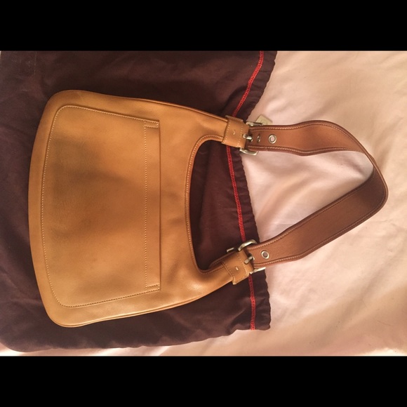 Tan Leather Coach Bag - Picture 2 of 4