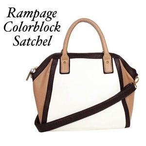 New With Tags Rampage Colorblock Satchel