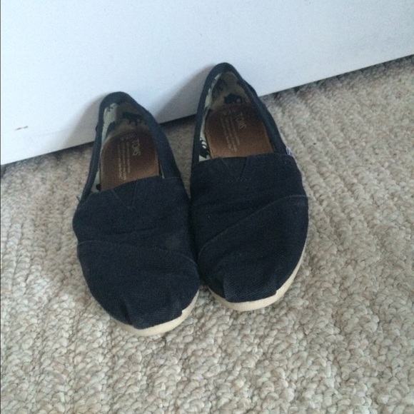 Black Classic Toms Slip Ons