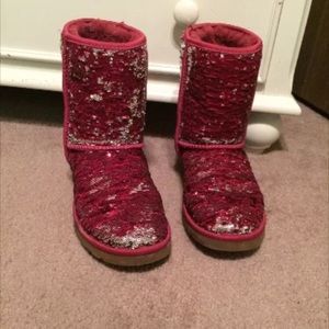 limited edition pink sparkly uggs