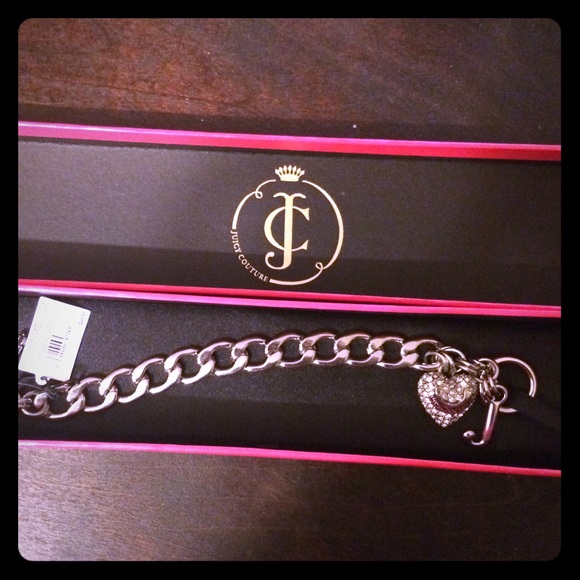 Juicy Couture Pave Heart starter bracelet
