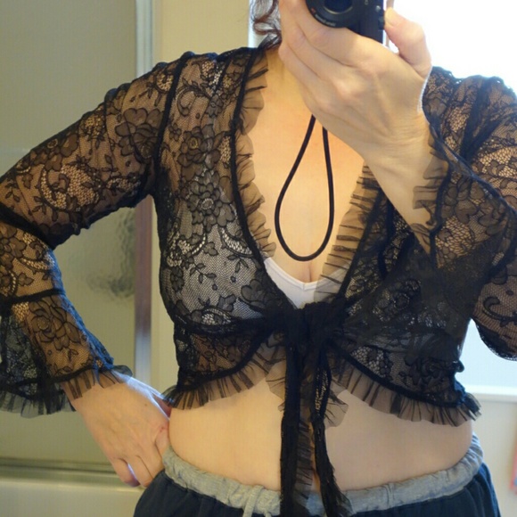 Sexy Black Lacey Top