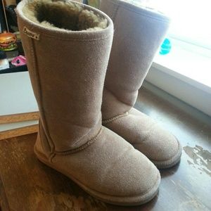 Tall bearpaw boots