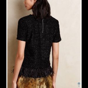Anthropologie feather top