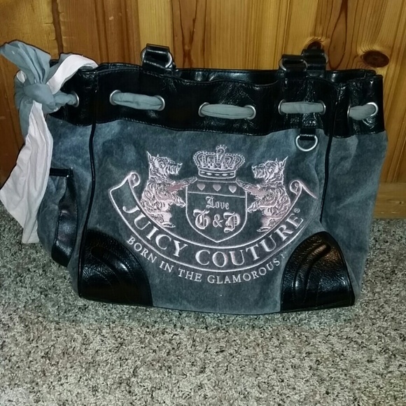 Grey and Pink Juicy Couture Purse