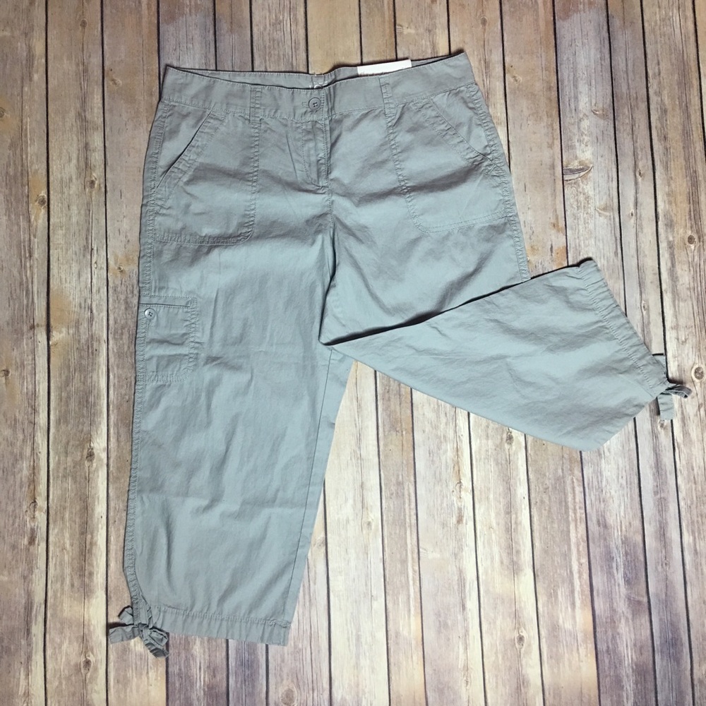 Loft Light Grey Crop Pants #B19