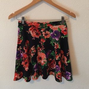 Floral skater skirt