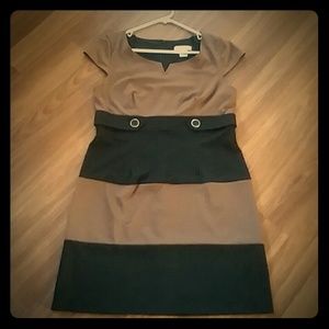 Brown and black Liz Claiborne dress
