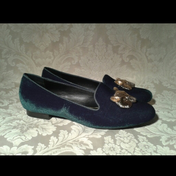 emerald green slippers