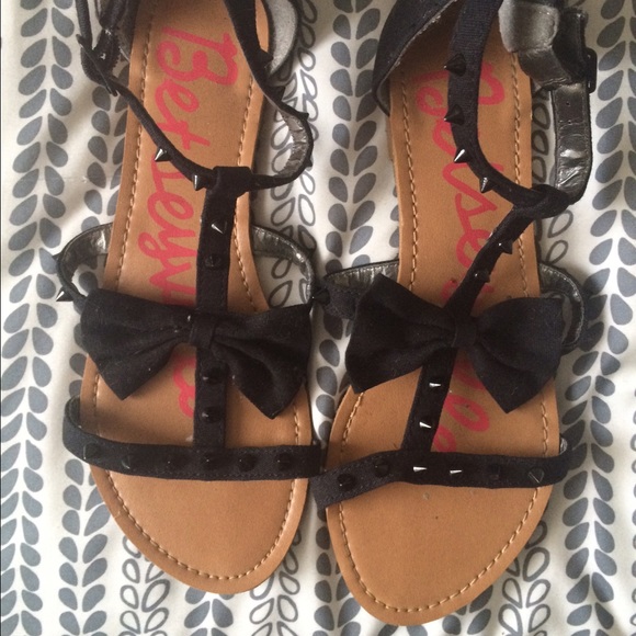 Black Studded Sandals