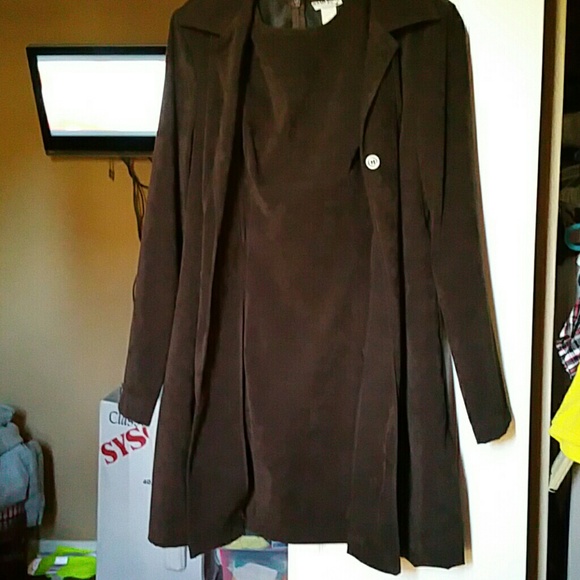Brown Blazer suit two piece
